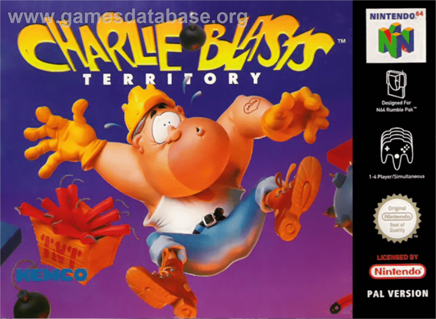 Charlie Blast's Territory - Nintendo N64 - Artwork - Box