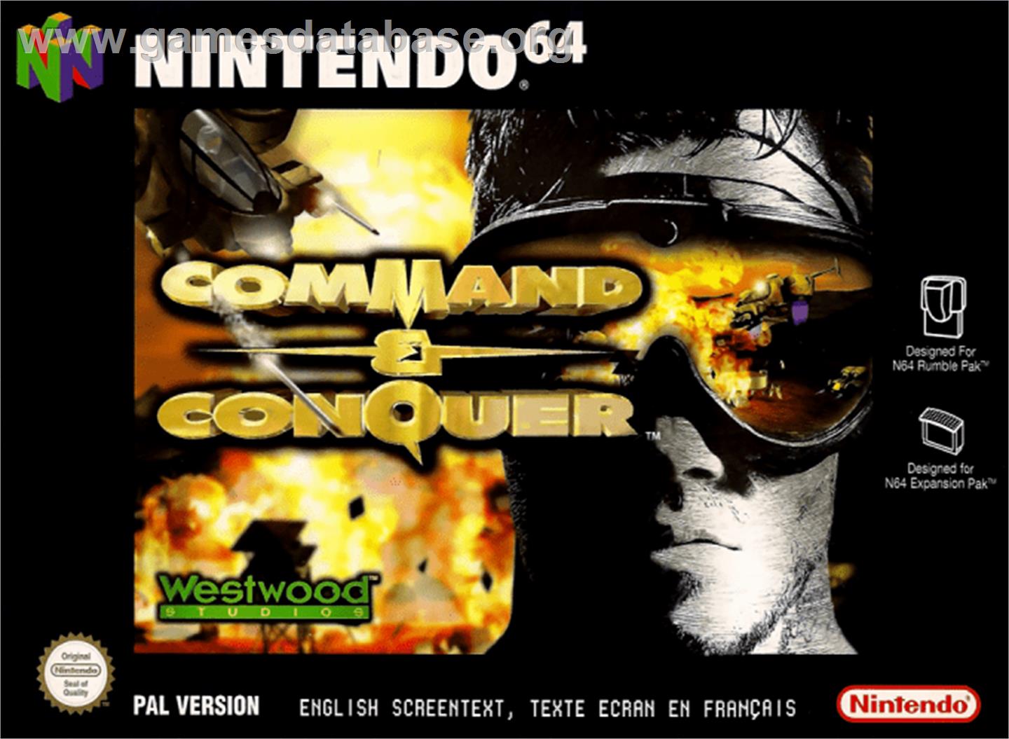 Command & Conquer - Nintendo N64 - Artwork - Box