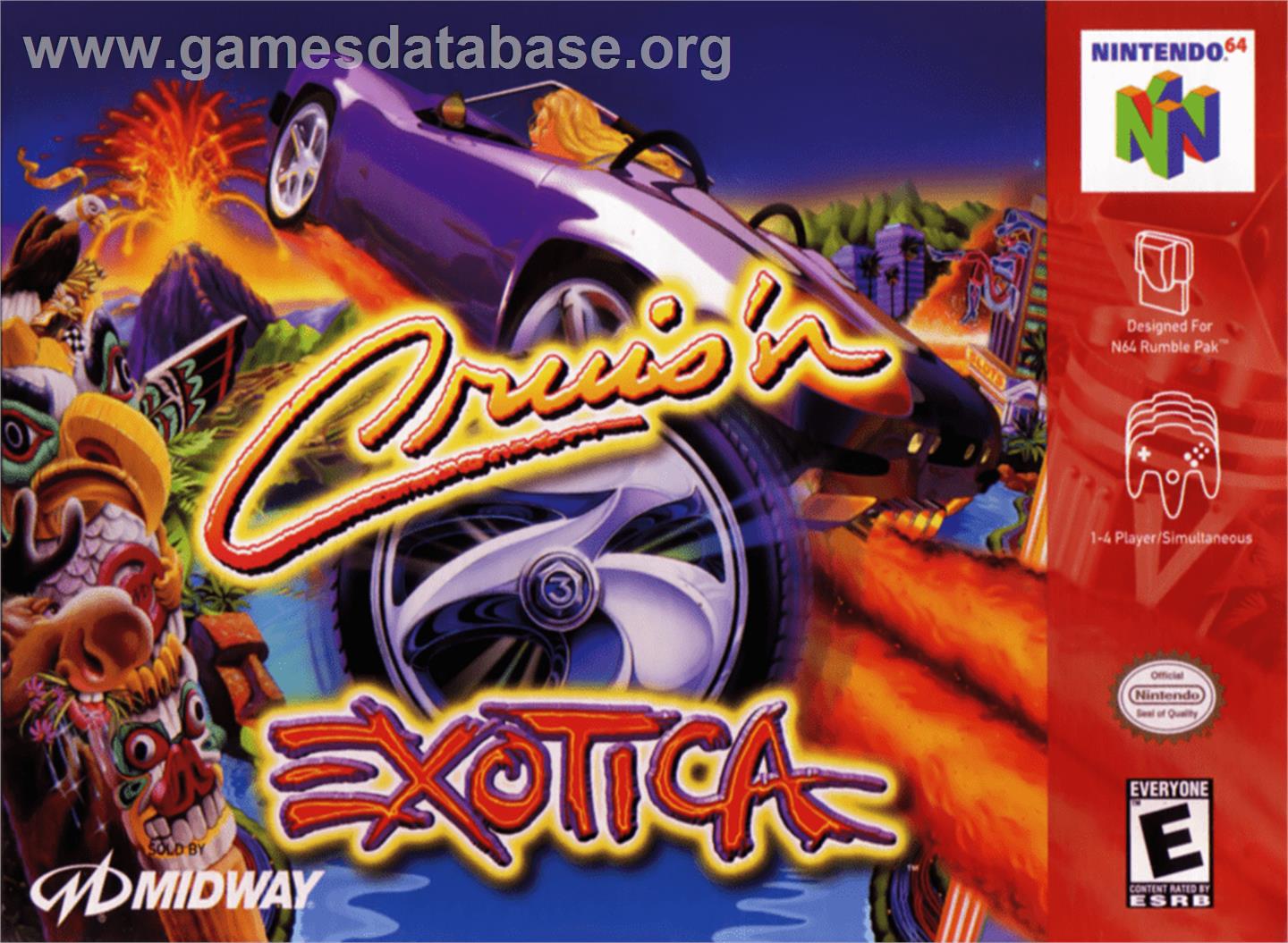 Cruis'n Exotica - Nintendo N64 - Artwork - Box