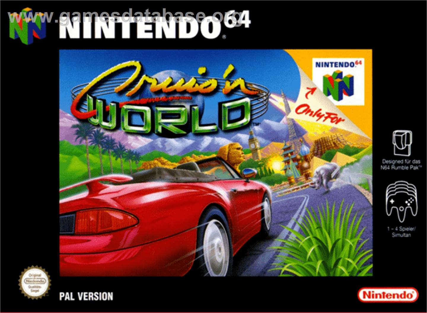 Cruis'n World - Nintendo N64 - Artwork - Box