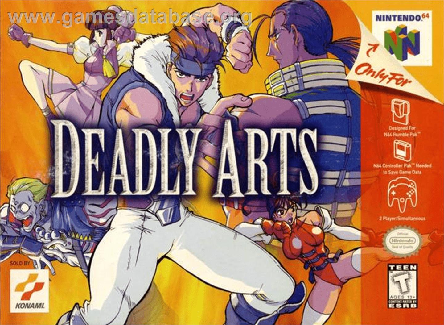 Deadly Arts - Nintendo N64 - Artwork - Box