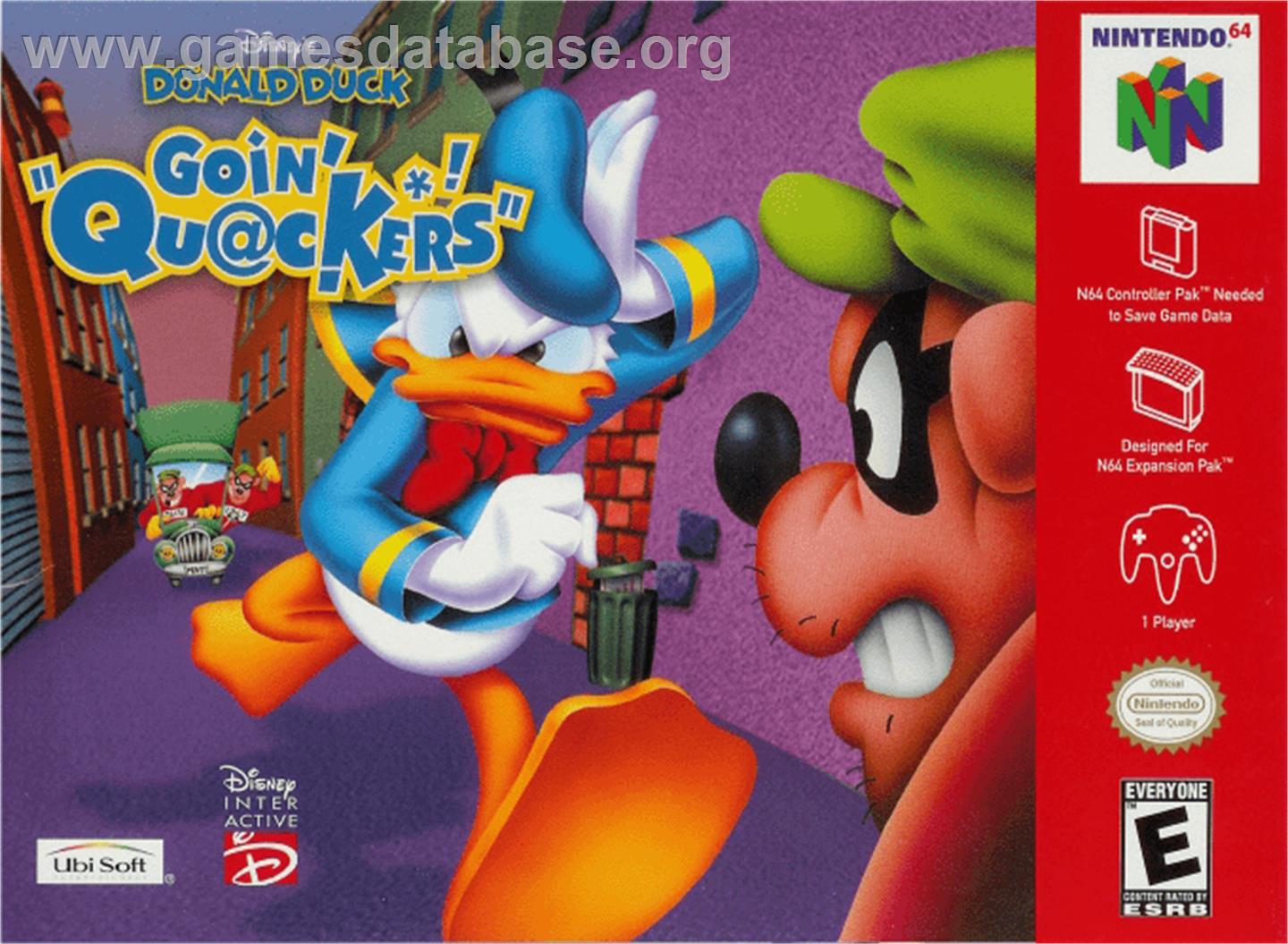Donald Duck: Goin' Quackers - Nintendo N64 - Artwork - Box
