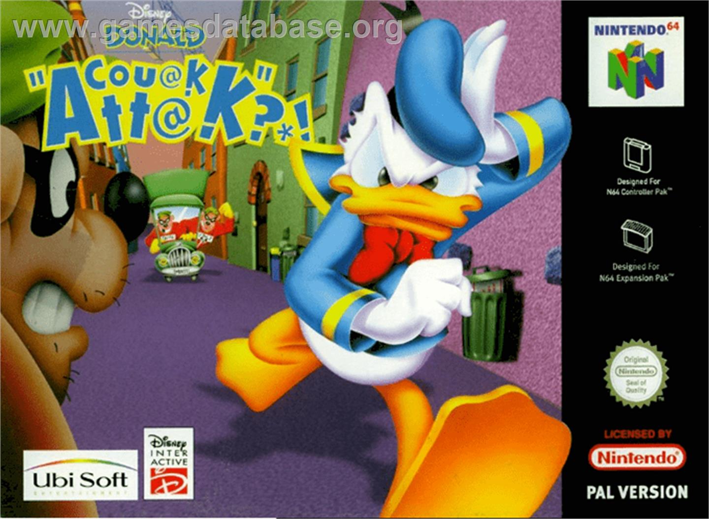 Donald Duck: Quack Attack - Nintendo N64 - Artwork - Box