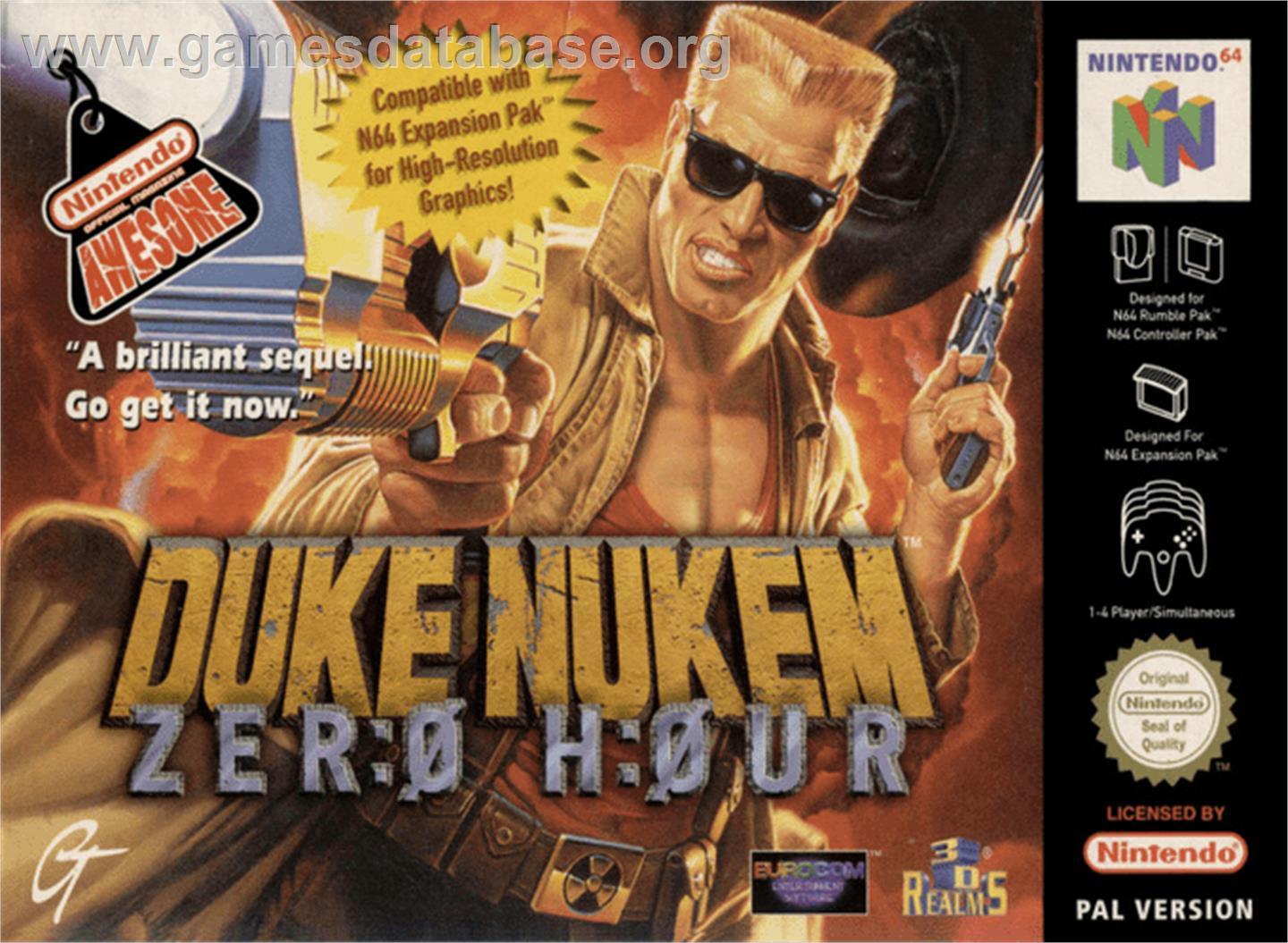 Duke Nukem: Zero Hour - Nintendo N64 - Artwork - Box