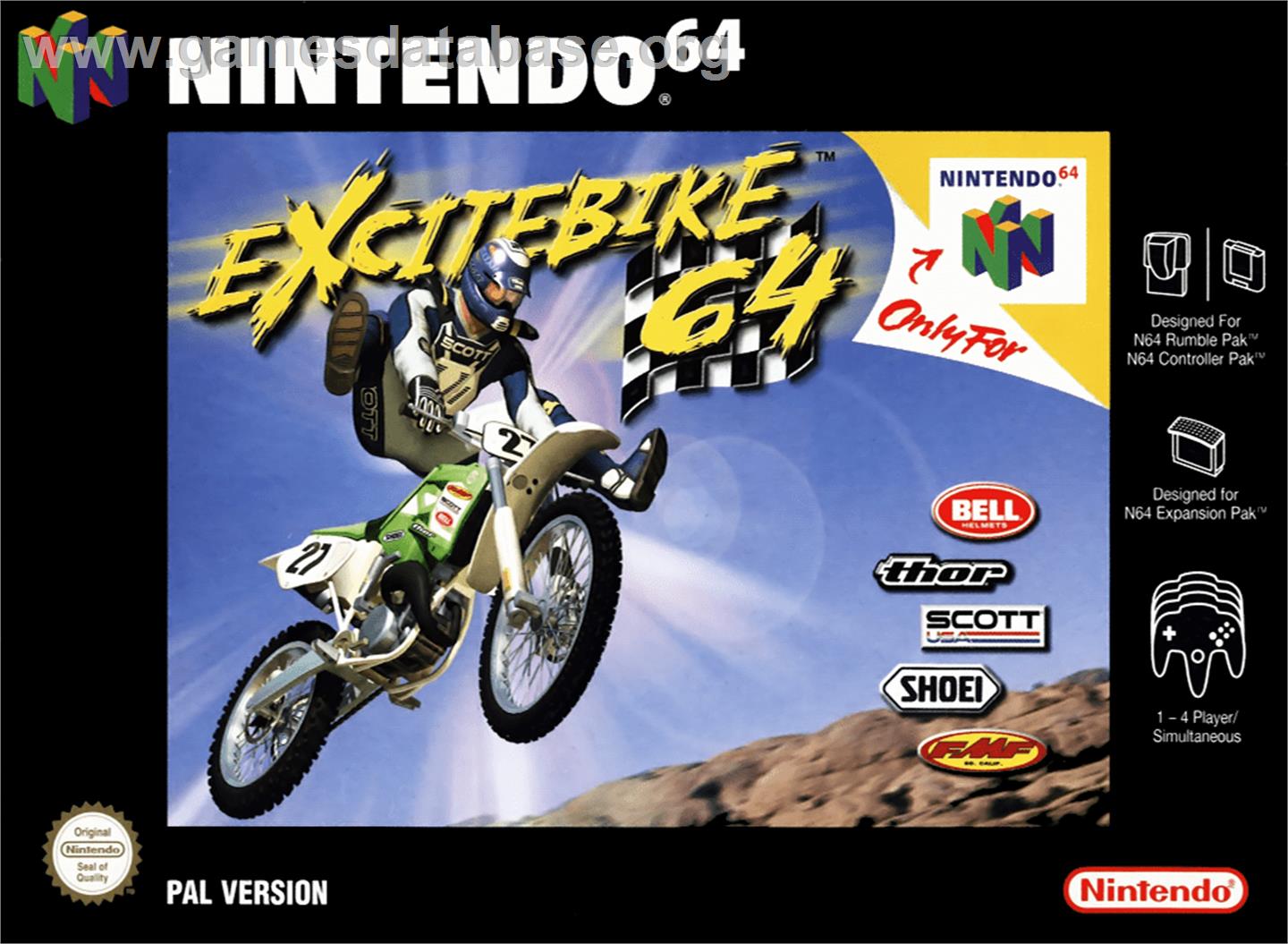 Excite Bike 64 - Nintendo N64 - Artwork - Box