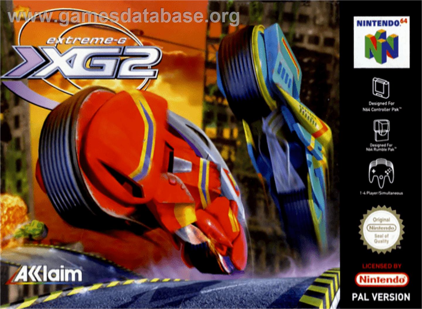 Extreme-G XG2 - Nintendo N64 - Artwork - Box