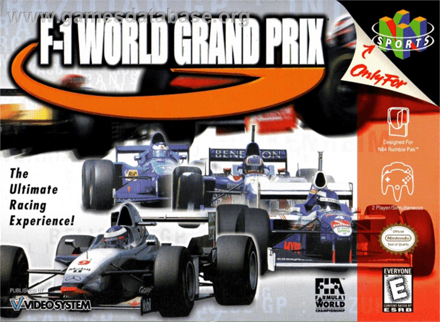 F-1 World Grand Prix - Nintendo N64 - Artwork - Box