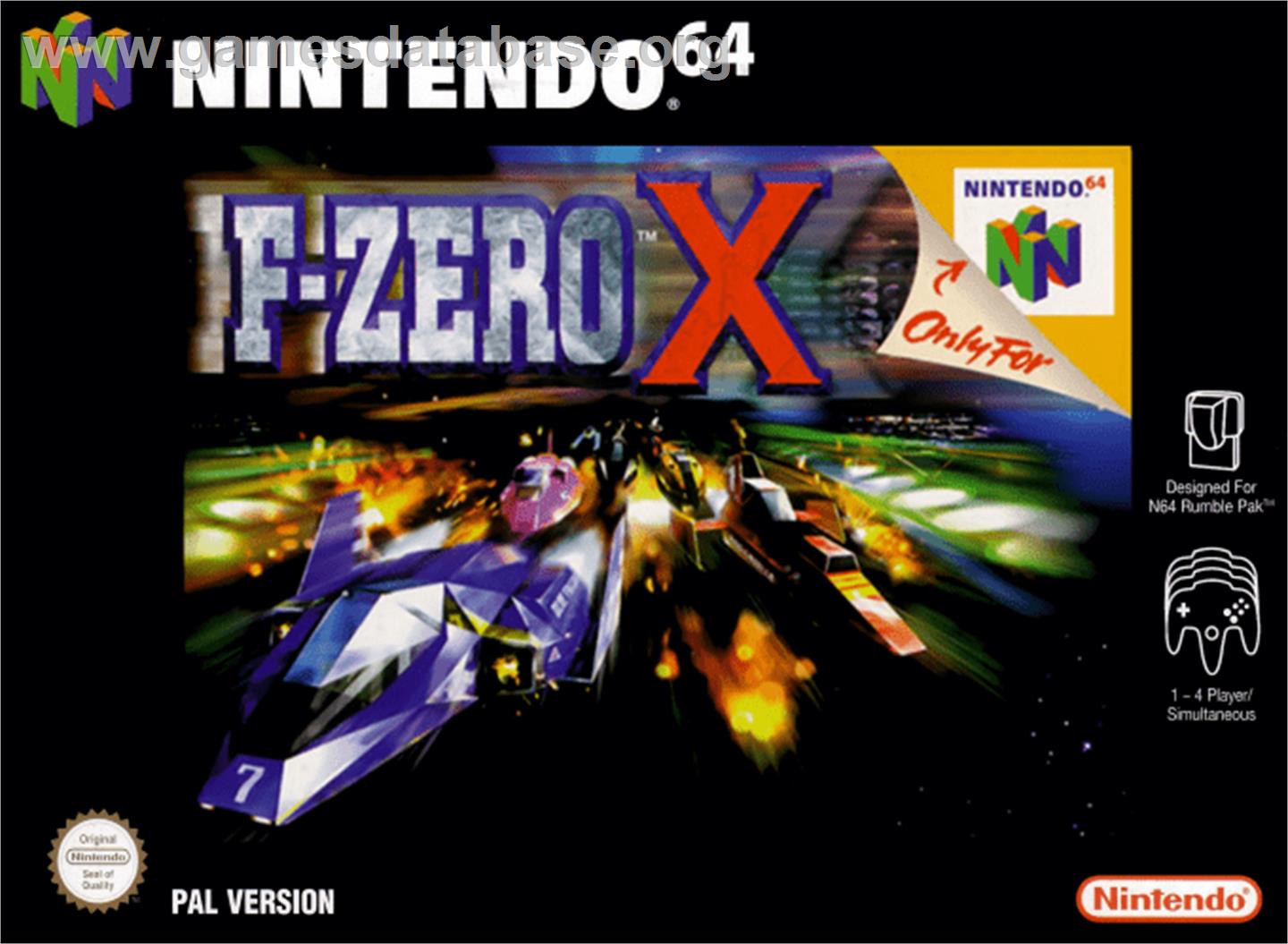 F-Zero X - Nintendo N64 - Artwork - Box