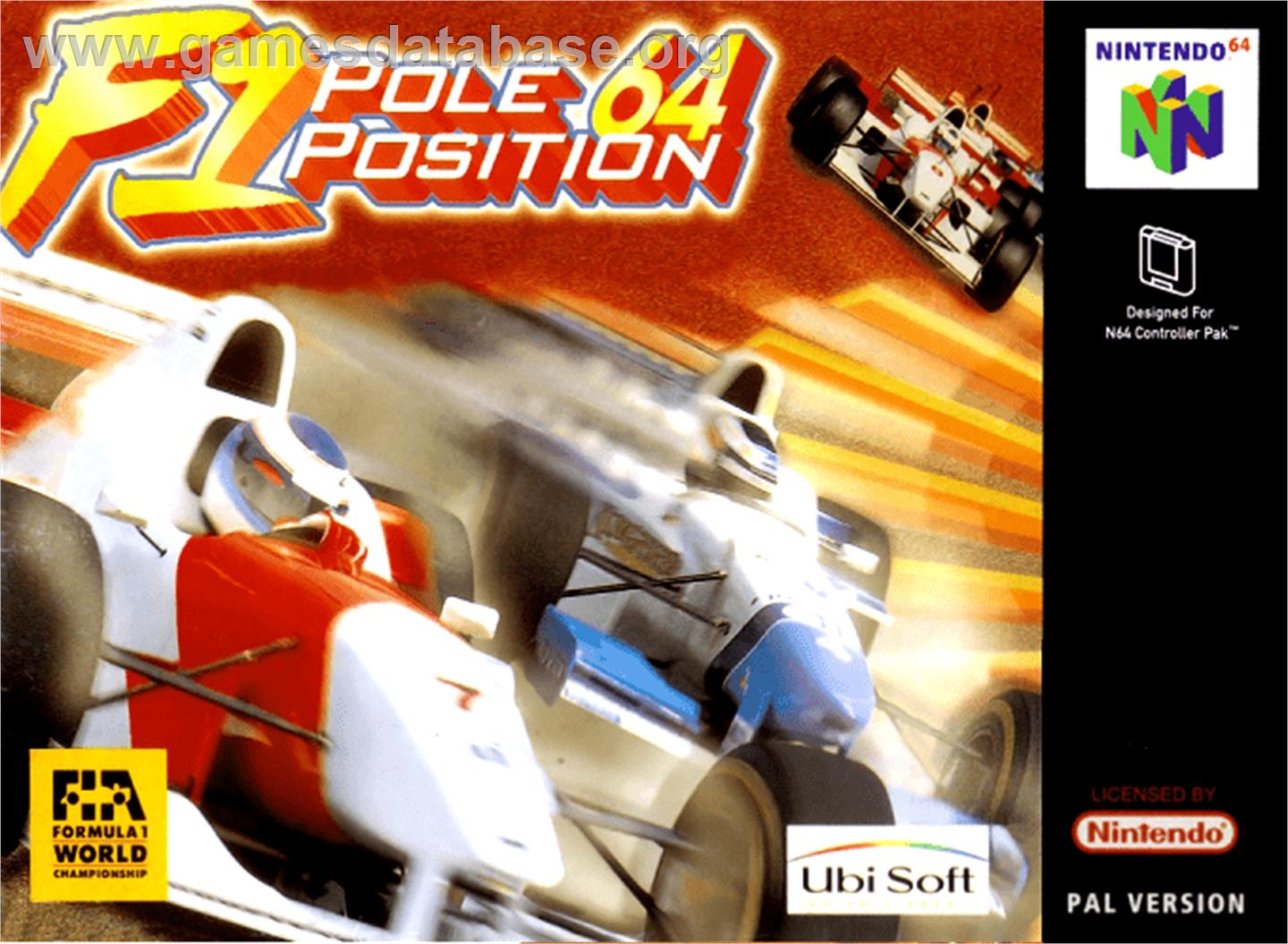F1 Pole Position 64 - Nintendo N64 - Artwork - Box
