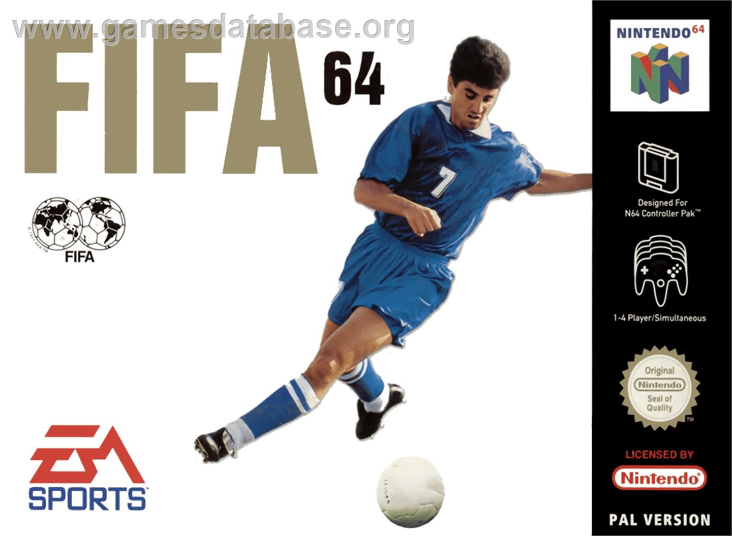 FIFA 64 - Nintendo N64 - Artwork - Box