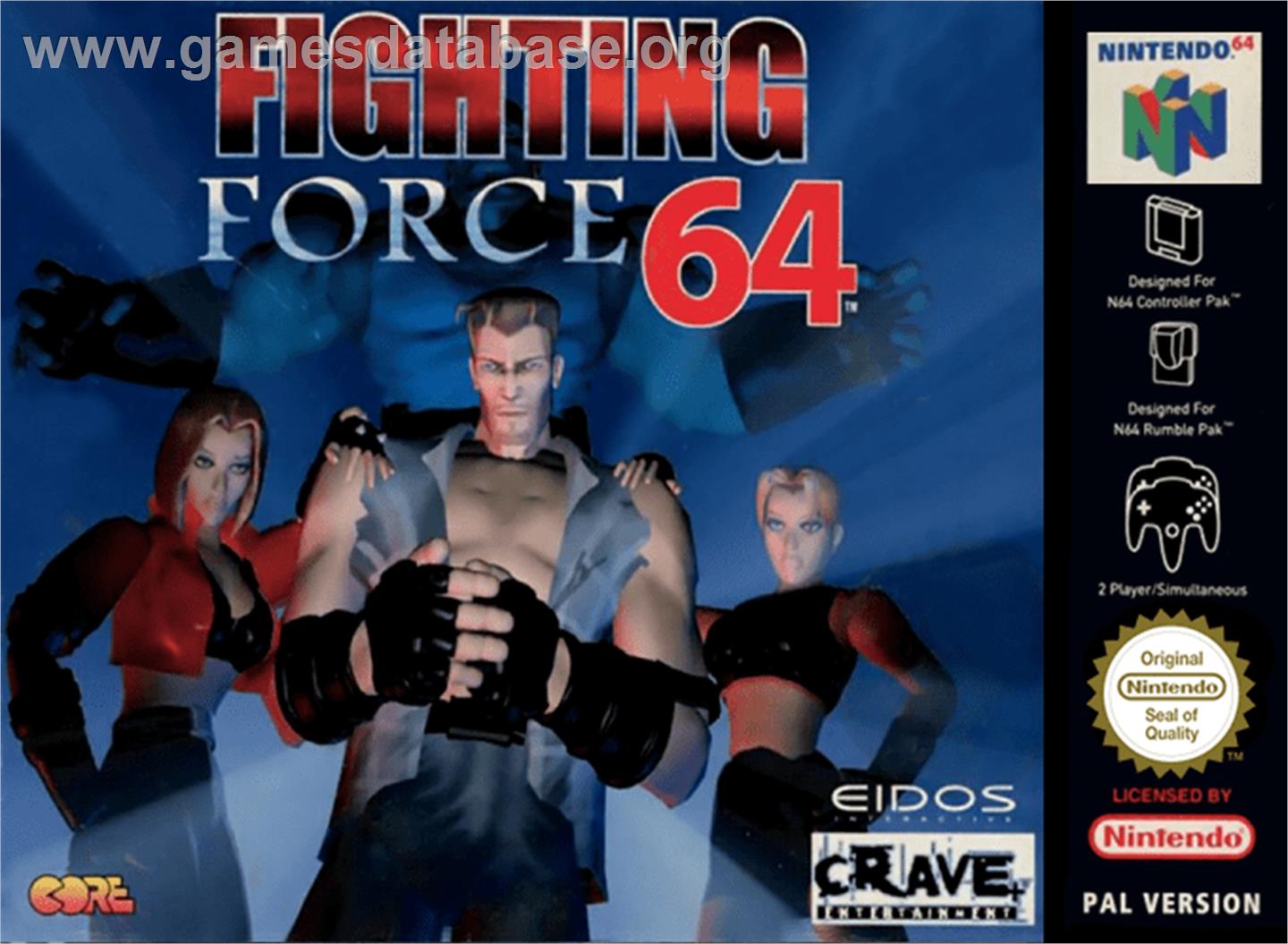 Fighting Force 64 - Nintendo N64 - Artwork - Box