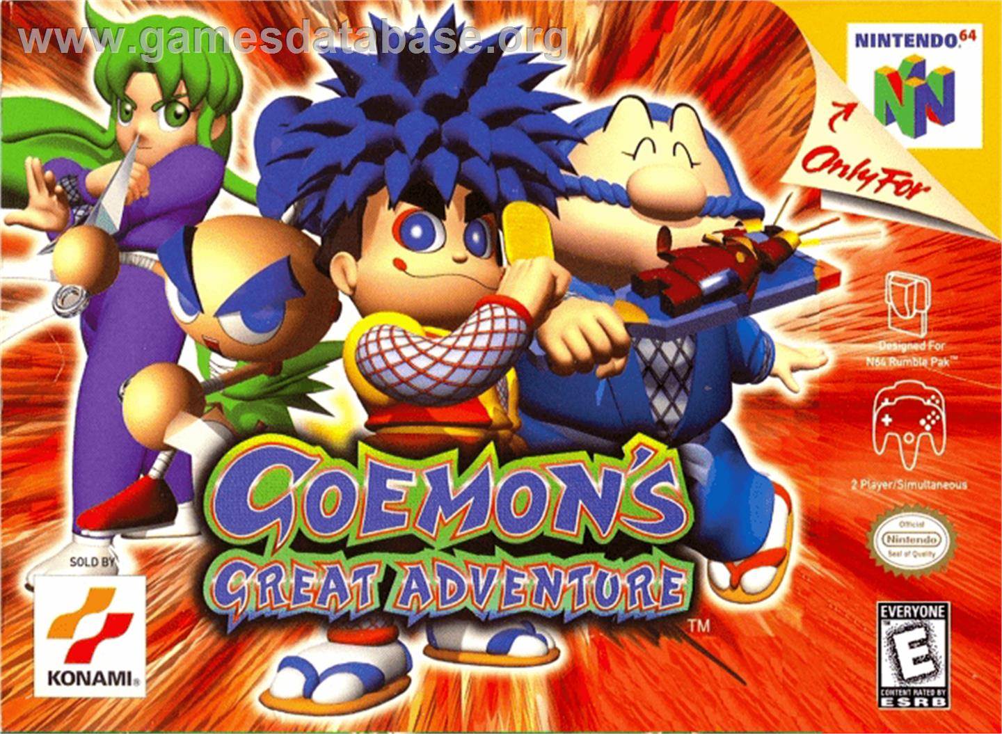 Goemon's Great Adventure - Nintendo N64 - Artwork - Box