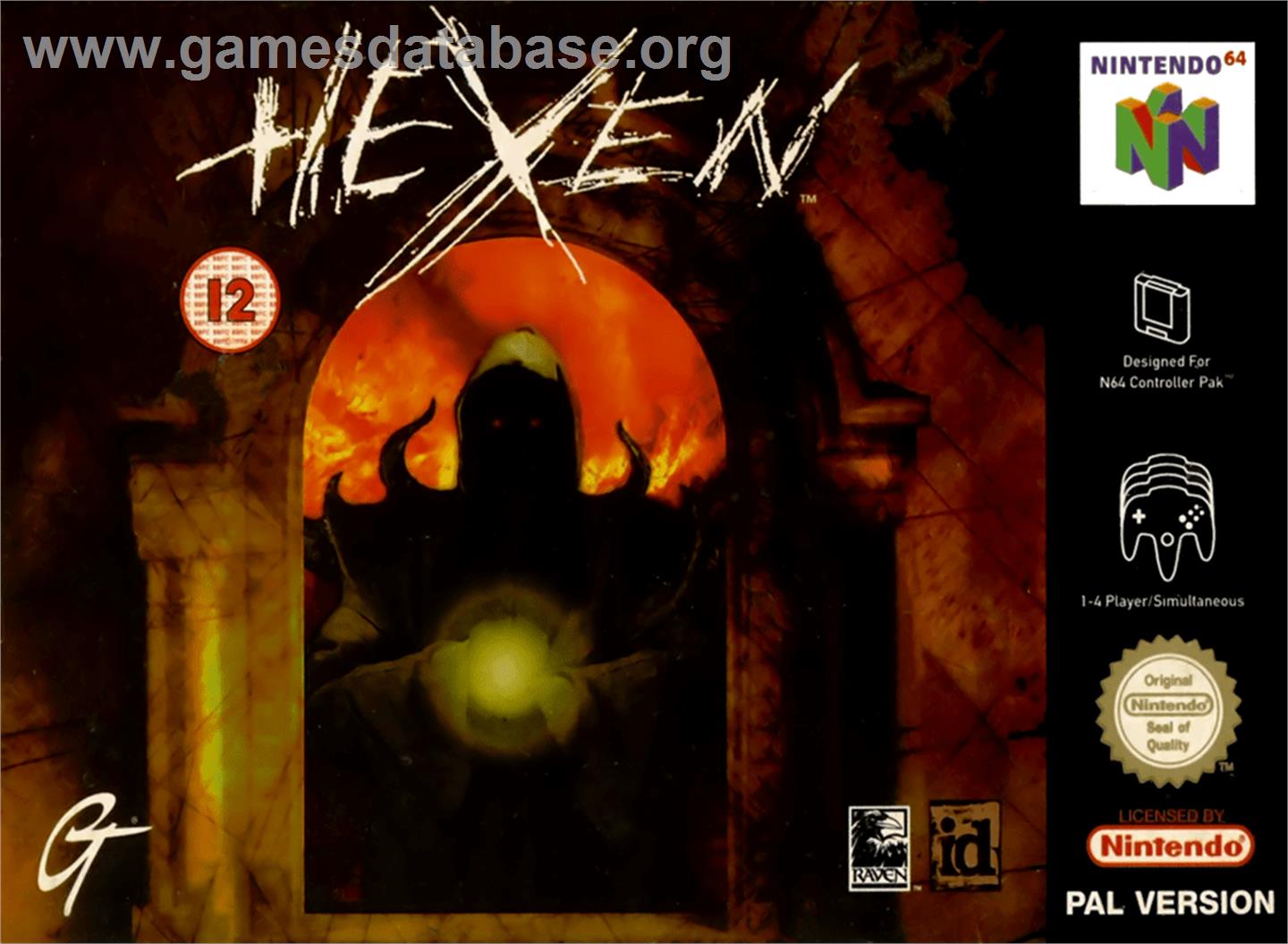 Hexen - Nintendo N64 - Artwork - Box
