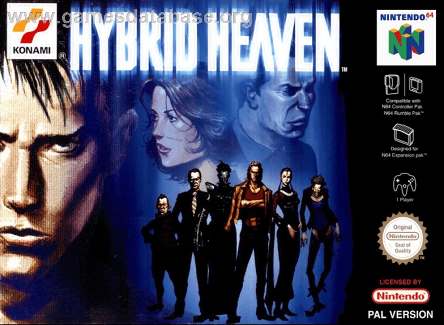 Hybrid Heaven - Nintendo N64 - Artwork - Box