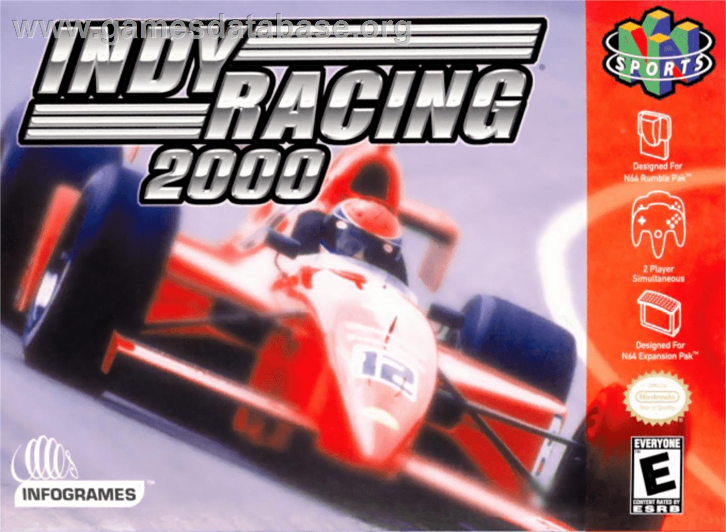 Indy Racing 2000 - Nintendo N64 - Artwork - Box