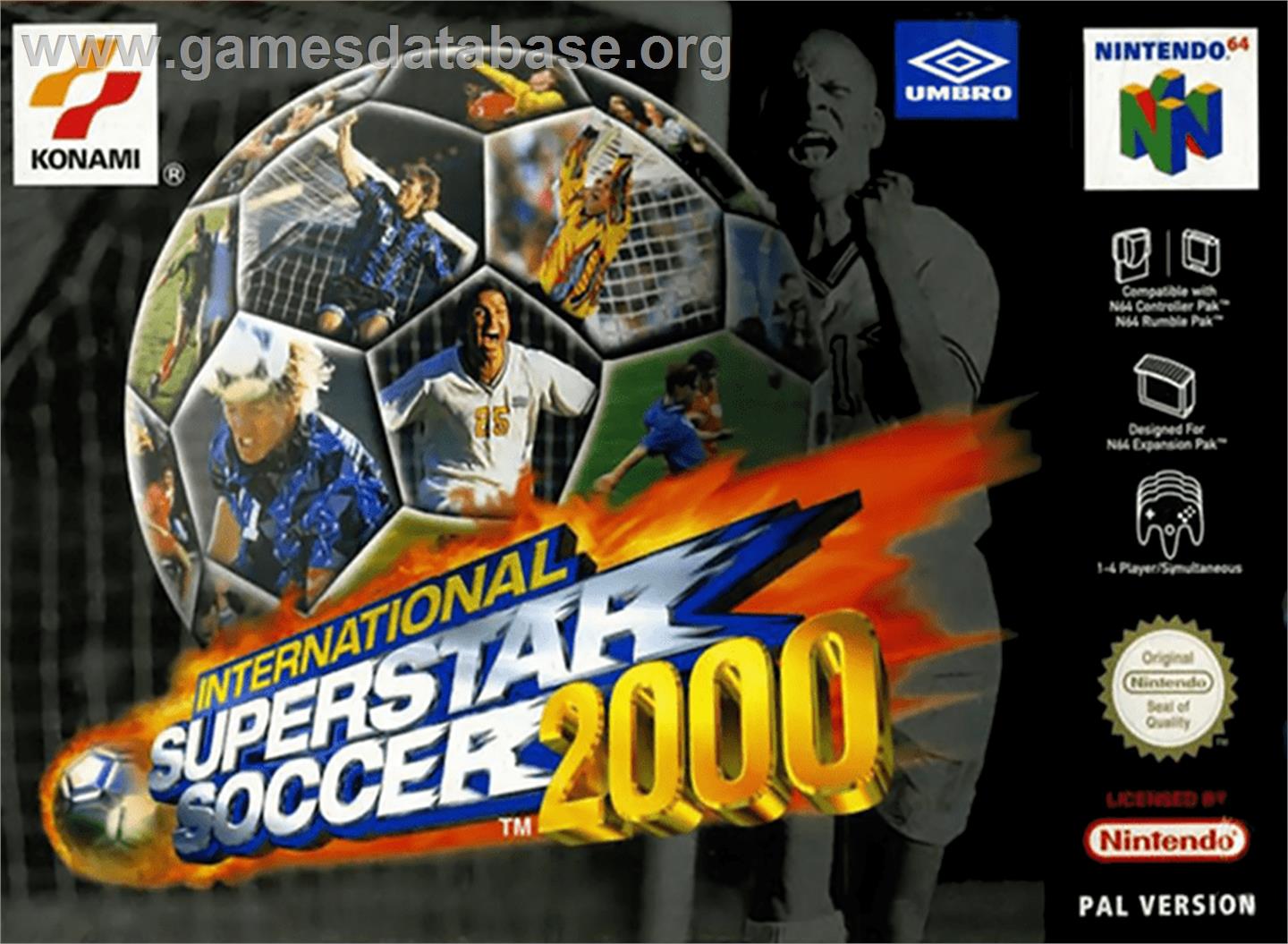 International Superstar Soccer 2000 - Nintendo N64 - Artwork - Box