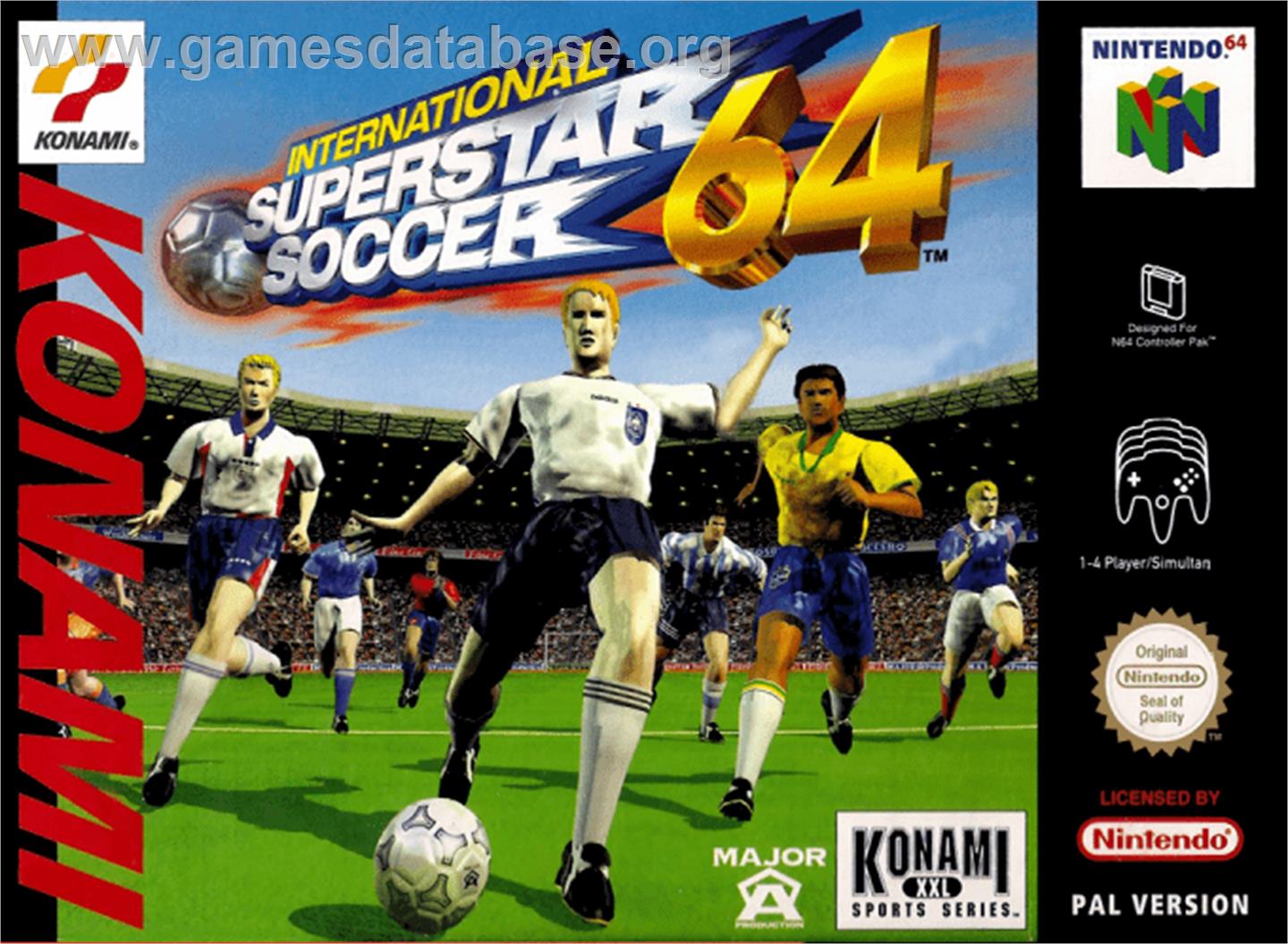 International Superstar Soccer 64 - Nintendo N64 - Artwork - Box