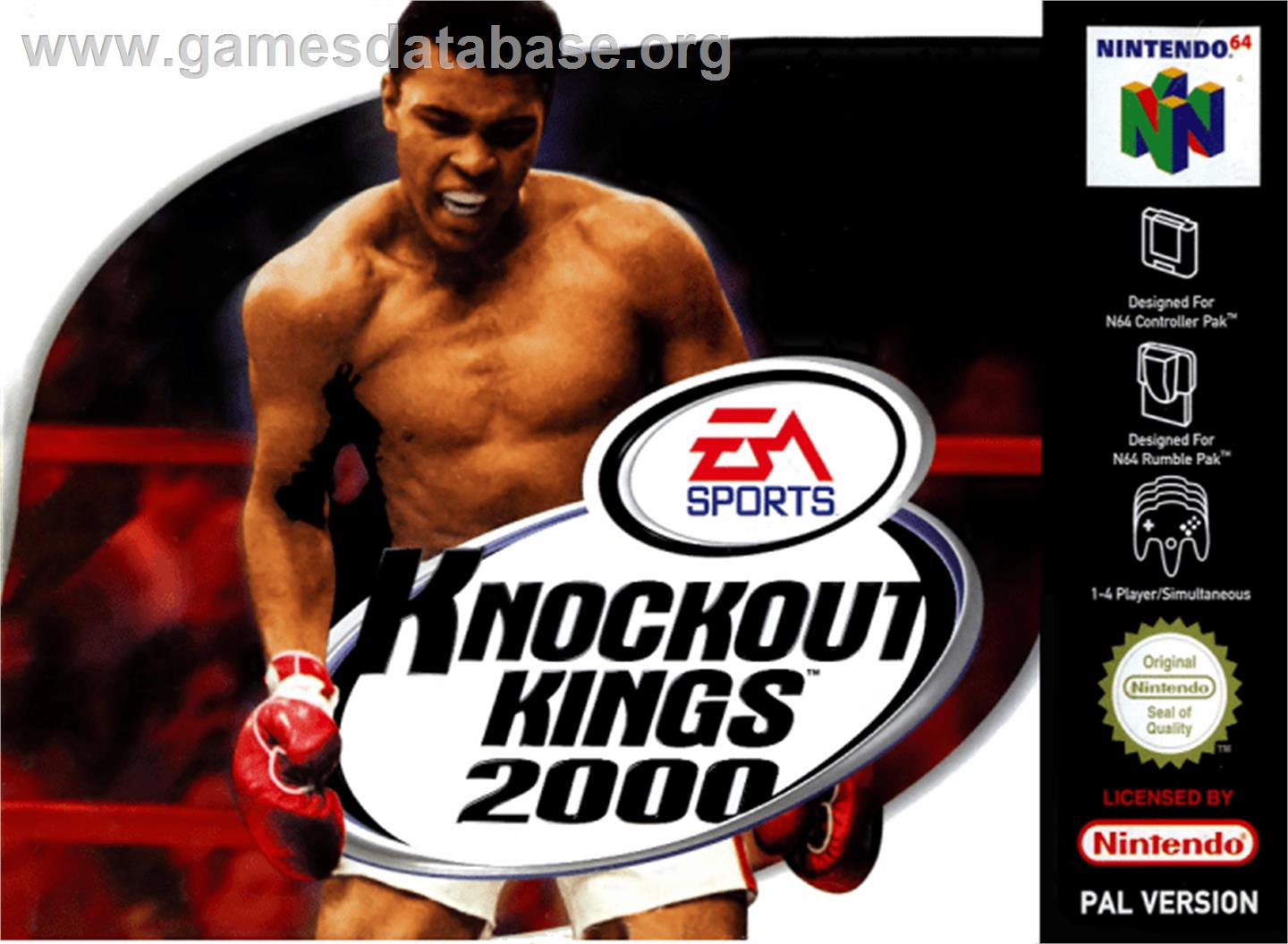 Knockout Kings 2000 - Nintendo N64 - Artwork - Box