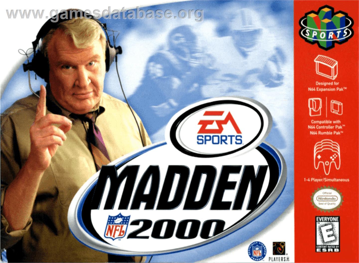 Madden NFL 2000 - Nintendo N64 - Artwork - Box