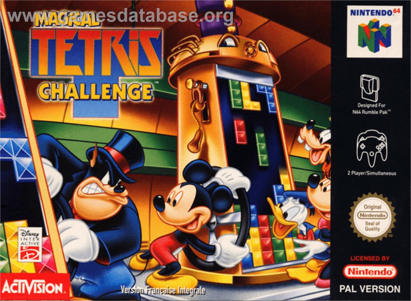 Magical Tetris Challenge - Nintendo N64 - Artwork - Box