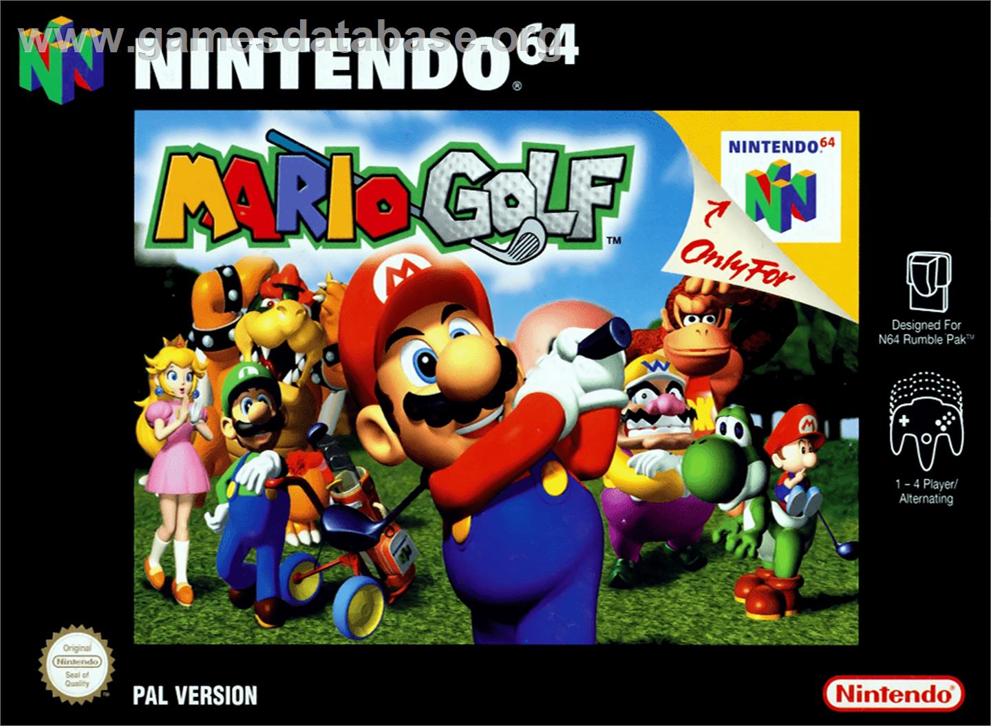 Mario Golf - Nintendo N64 - Artwork - Box