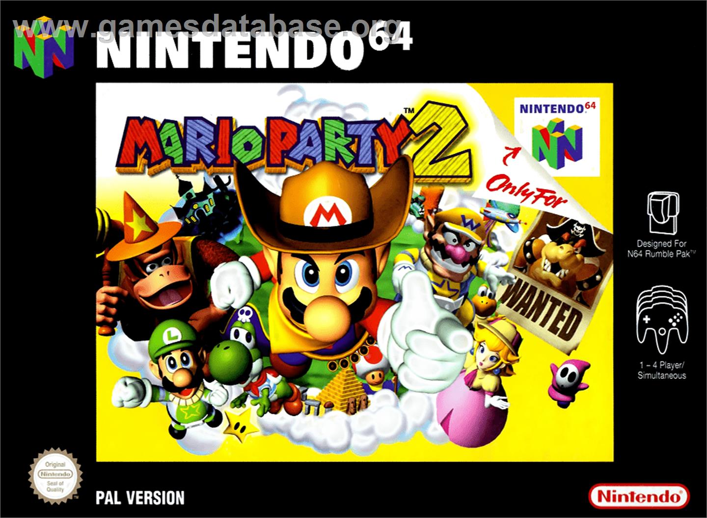 Mario Party 2 - Nintendo N64 - Artwork - Box