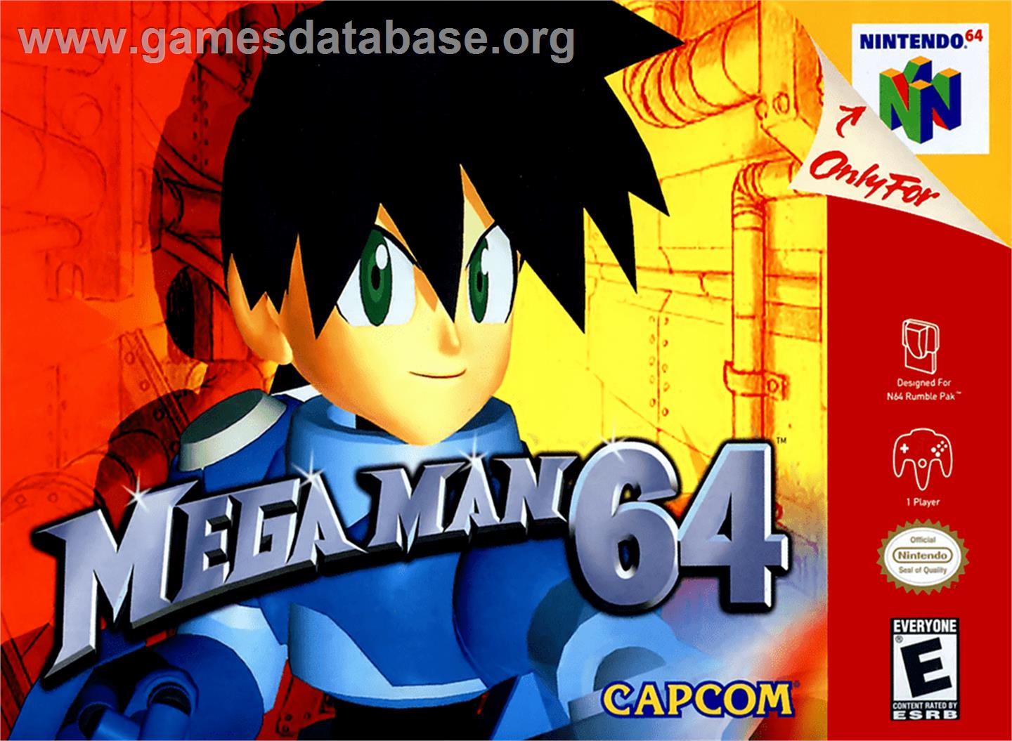 Mega Man 64 - Nintendo N64 - Artwork - Box