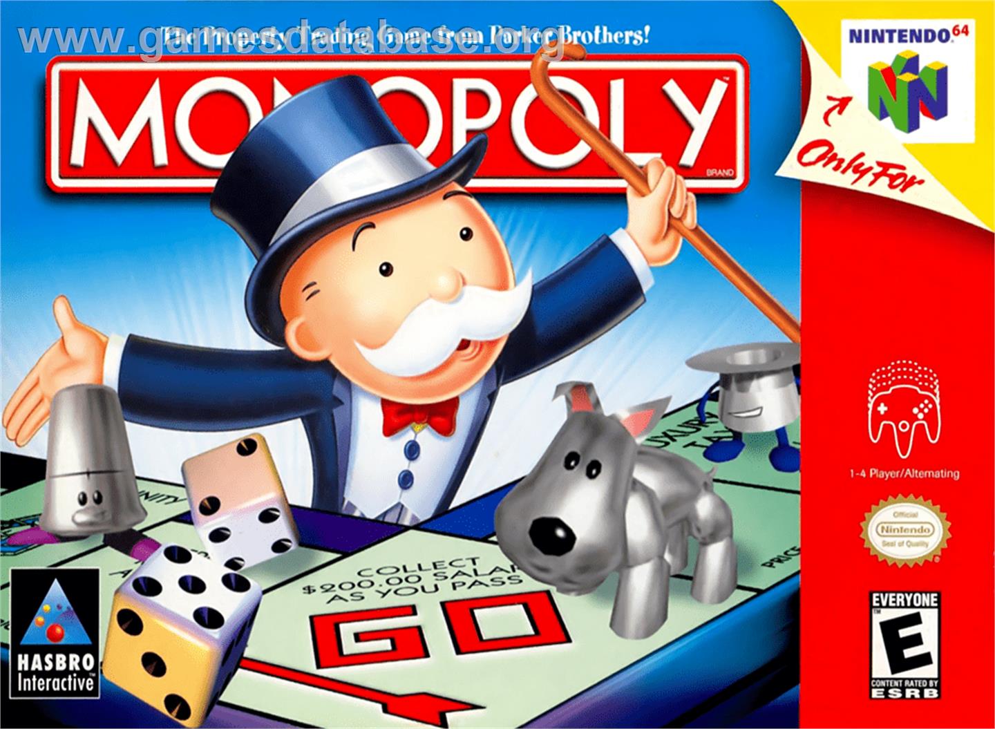 Monopoly - Nintendo N64 - Artwork - Box
