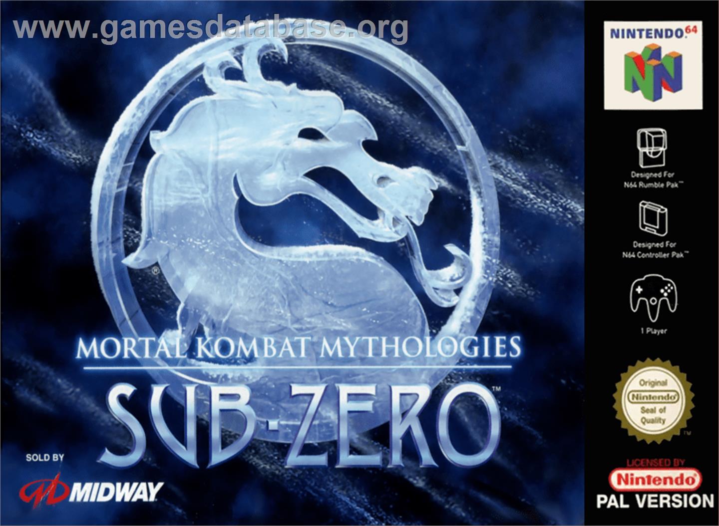Mortal Kombat Mythologies: Sub-Zero - Nintendo N64 - Artwork - Box