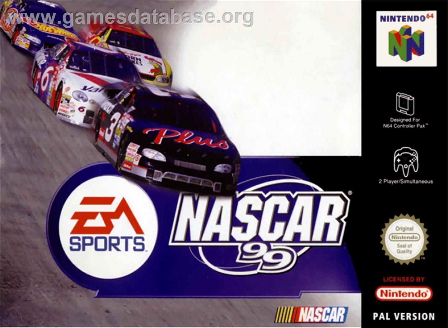NASCAR 99 - Nintendo N64 - Artwork - Box