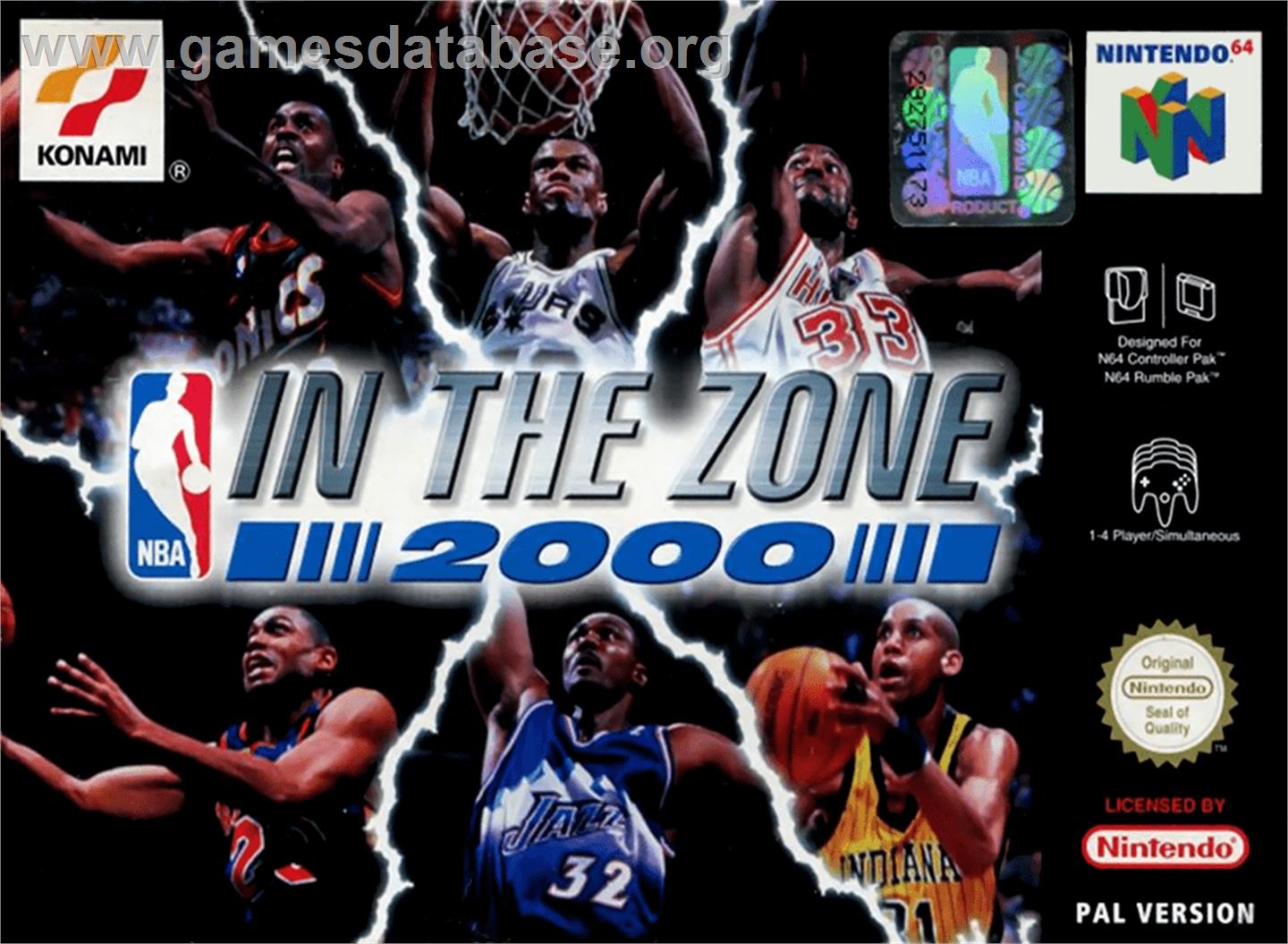 NBA: In the Zone 2000 - Nintendo N64 - Artwork - Box