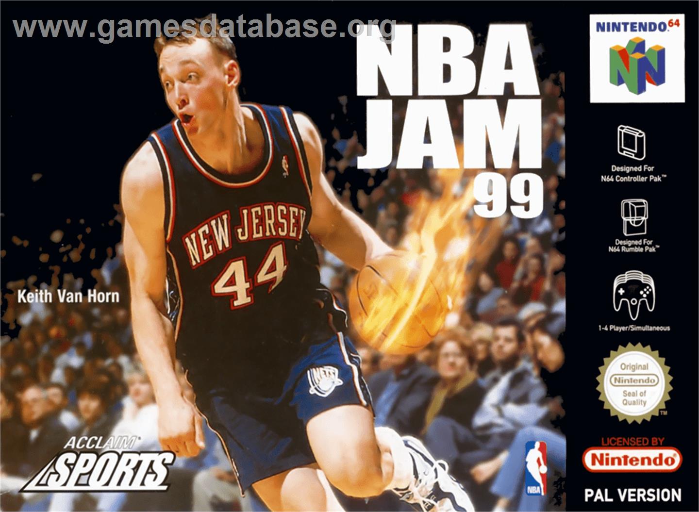 NBA Jam 99 - Nintendo N64 - Artwork - Box