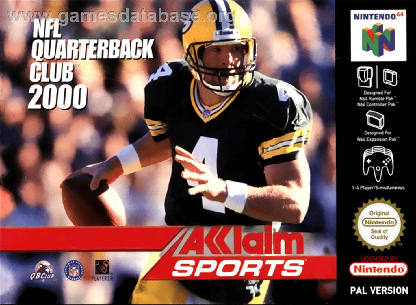 NFL Quarterback Club 2000 - Nintendo N64 - Artwork - Box