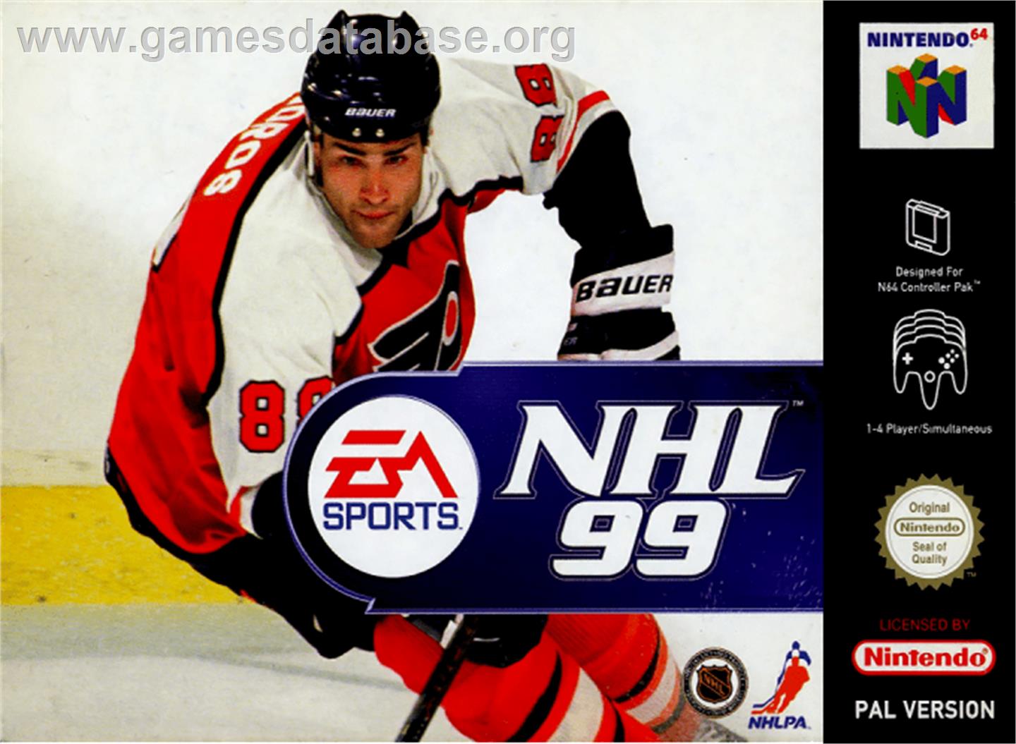 NHL 99 - Nintendo N64 - Artwork - Box