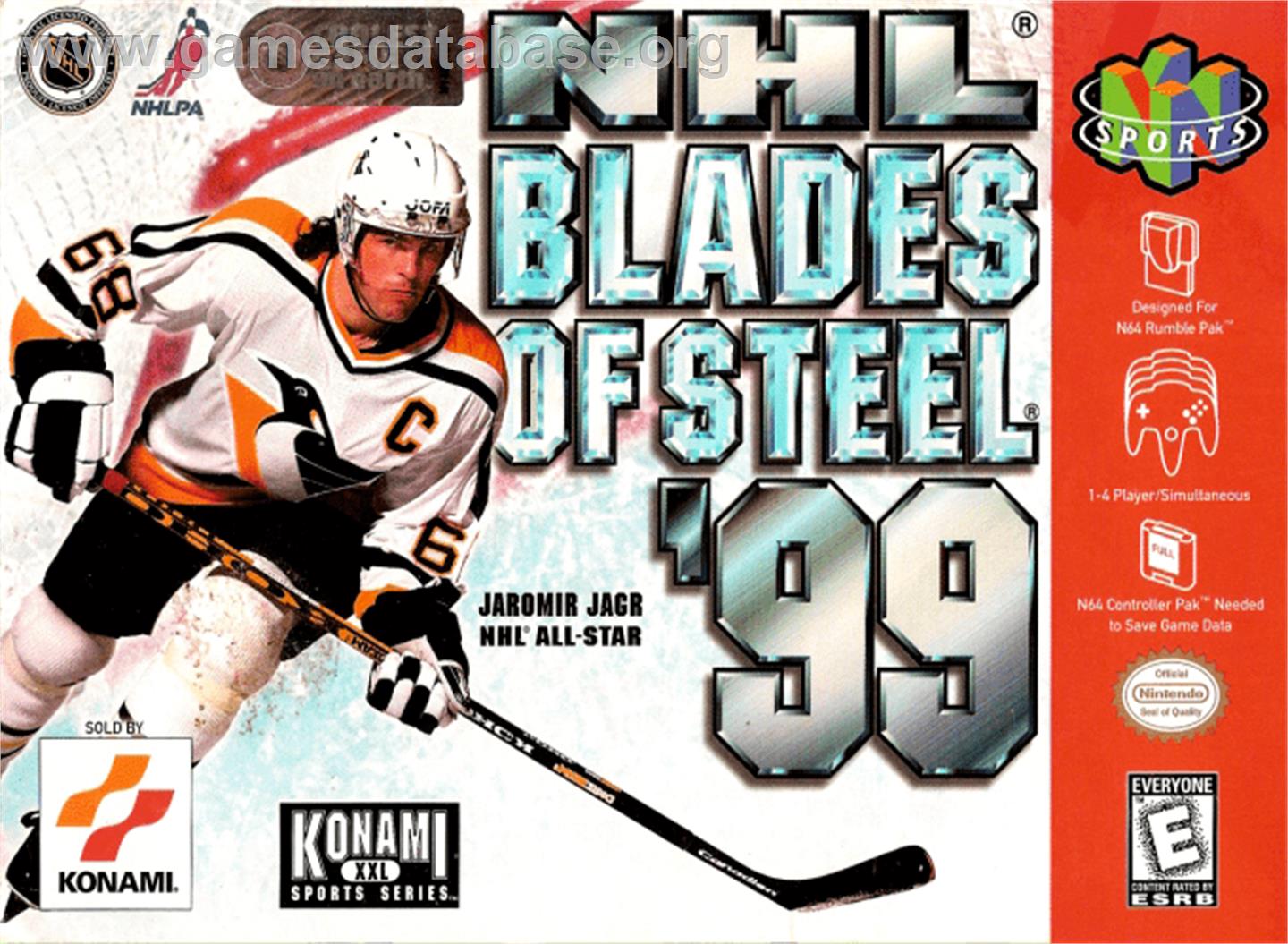 NHL Blades of Steel '99 - Nintendo N64 - Artwork - Box