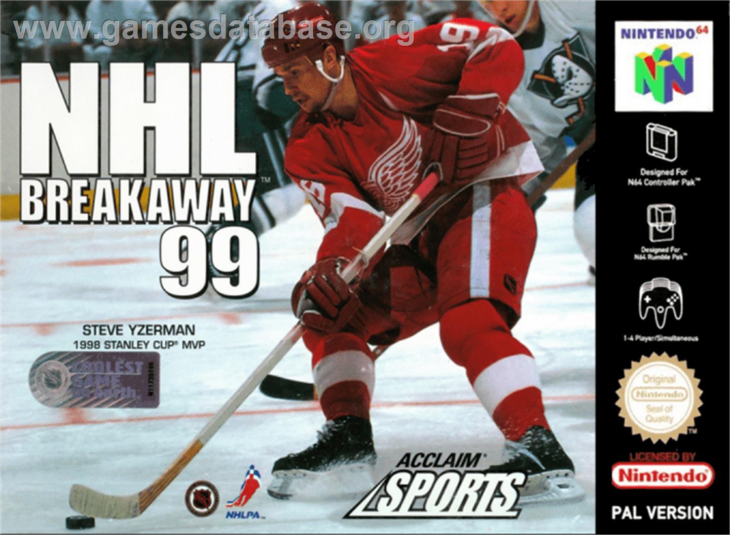 NHL Breakaway 99 - Nintendo N64 - Artwork - Box