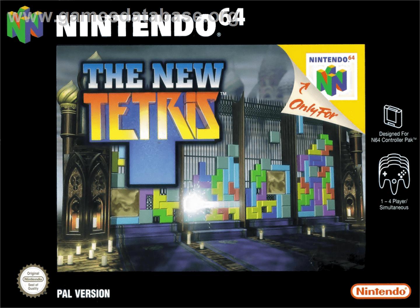 New Tetris - Nintendo N64 - Artwork - Box