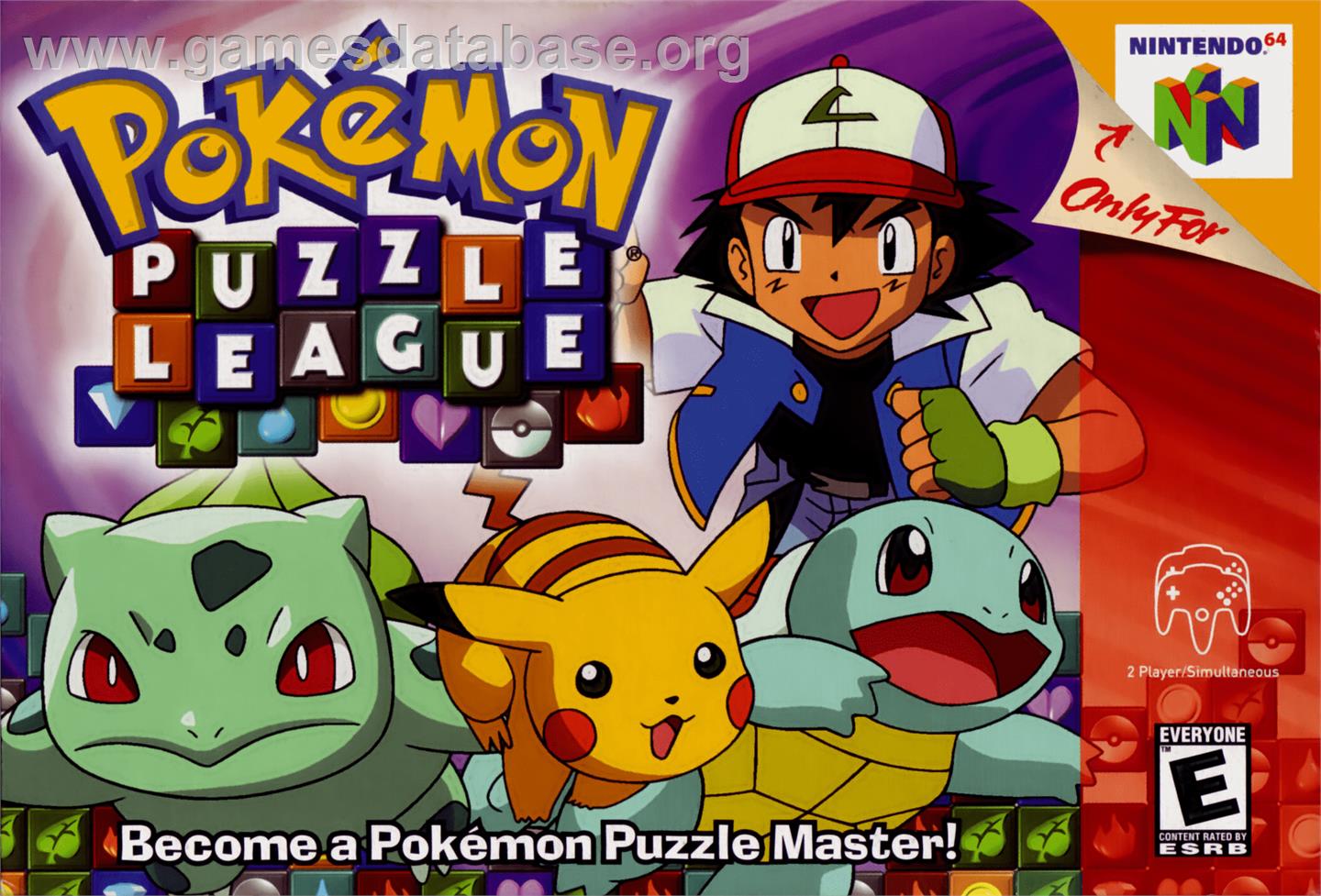 Pokemon Puzzle League - Nintendo N64 - Artwork - Box