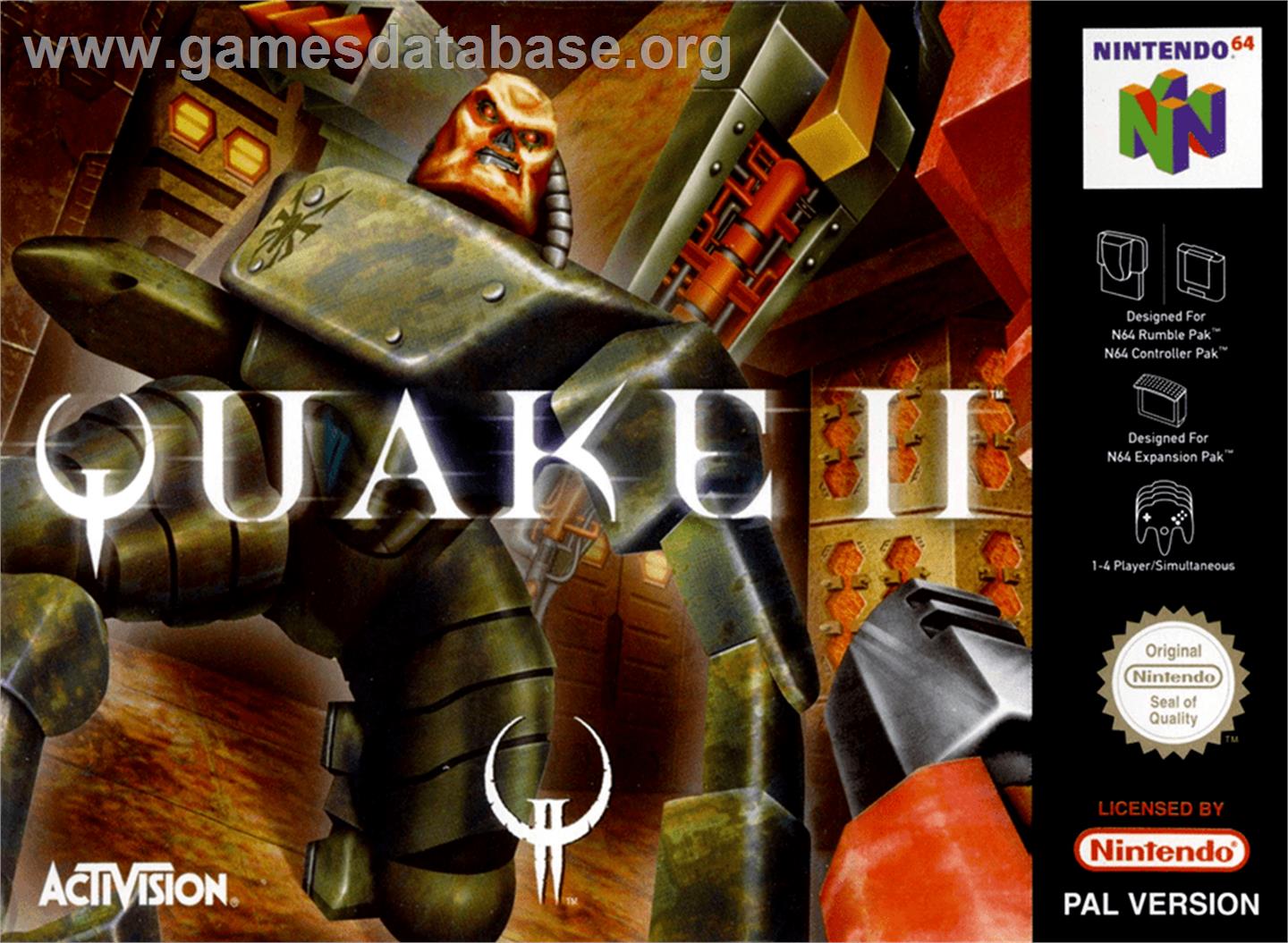 Quake 2 - Nintendo N64 - Artwork - Box