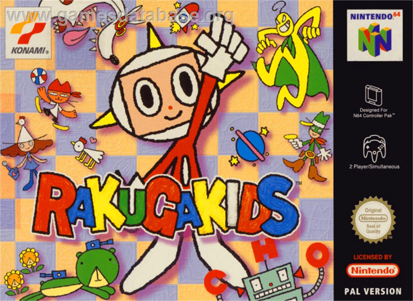 Rakugakids - Nintendo N64 - Artwork - Box