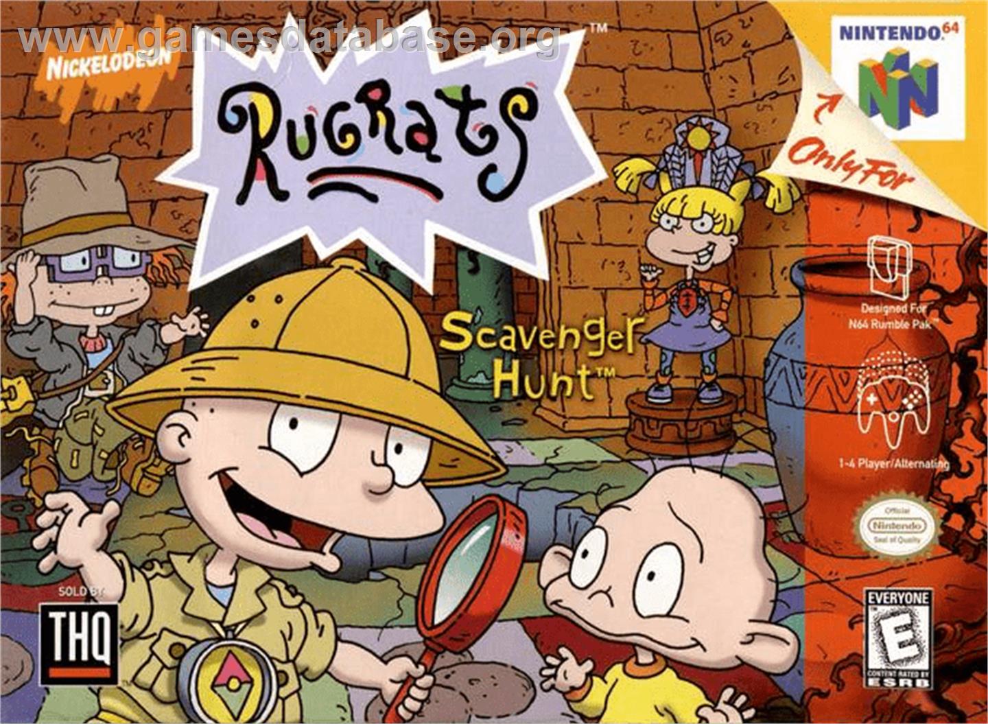 Rugrats: Scavenger Hunt - Nintendo N64 - Artwork - Box