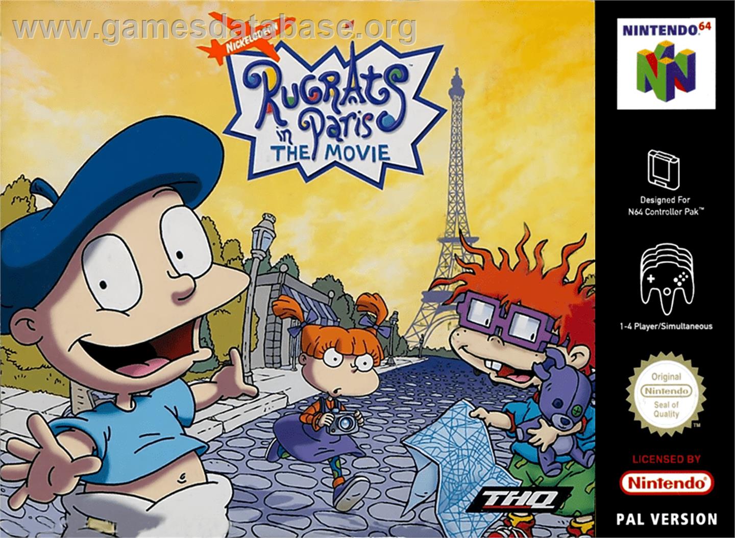 Rugrats in Paris: The Movie - Nintendo N64 - Artwork - Box
