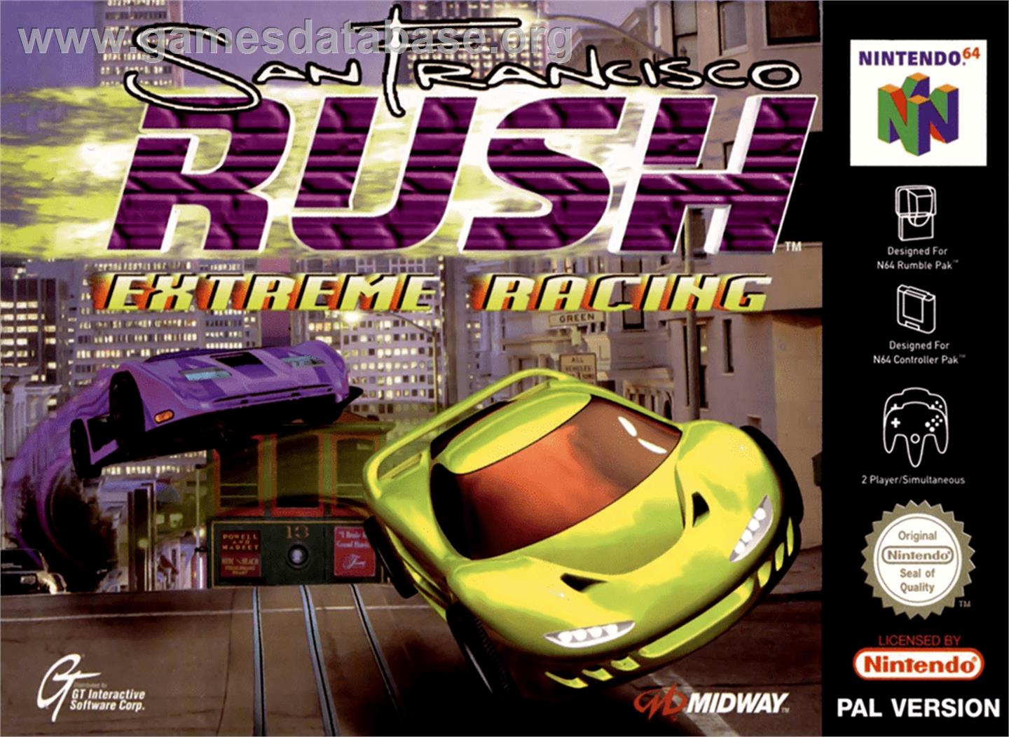 San Francisco Rush: Extreme Racing - Nintendo N64 - Artwork - Box