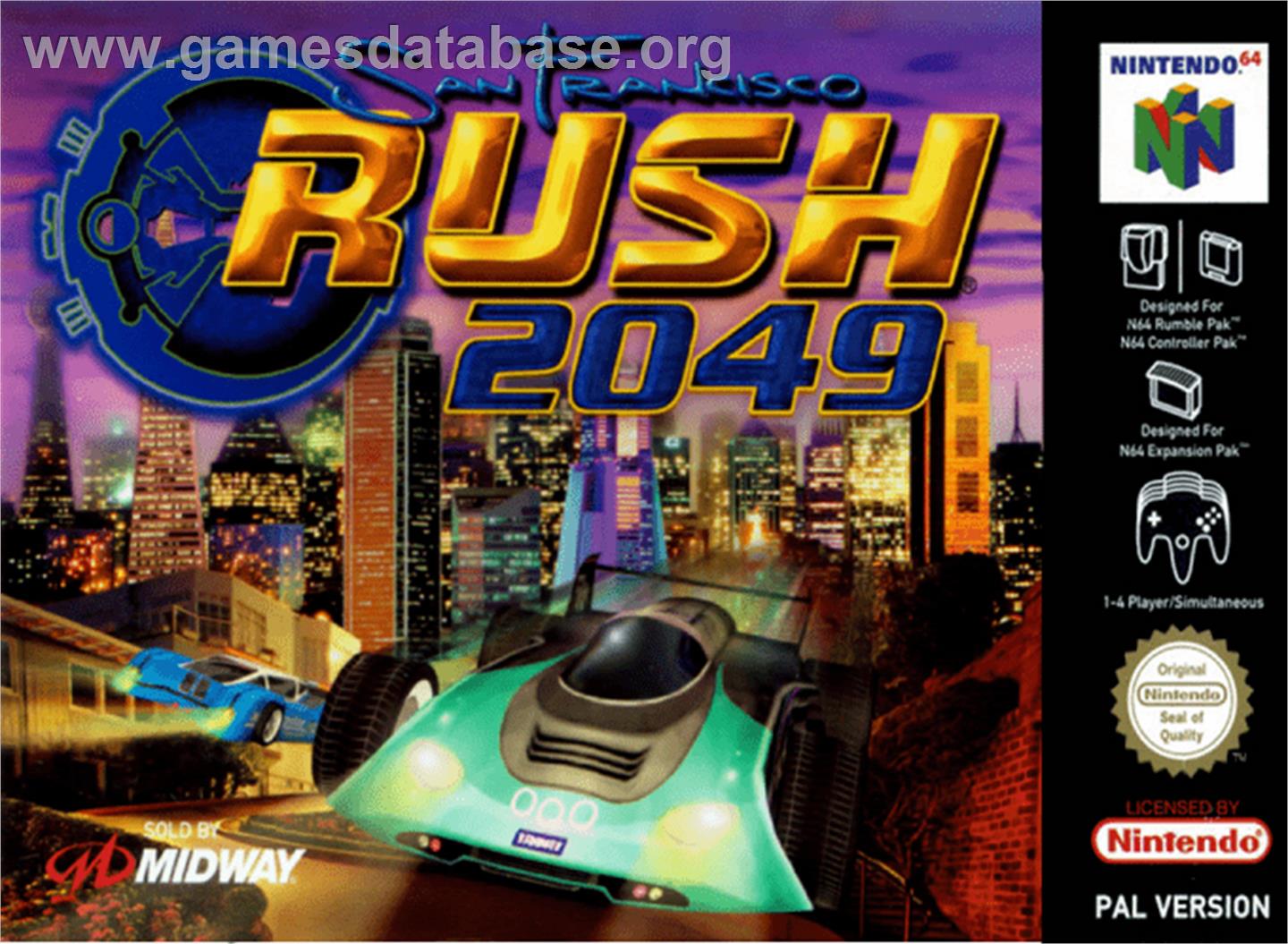 San Francisco Rush 2049 - Nintendo N64 - Artwork - Box
