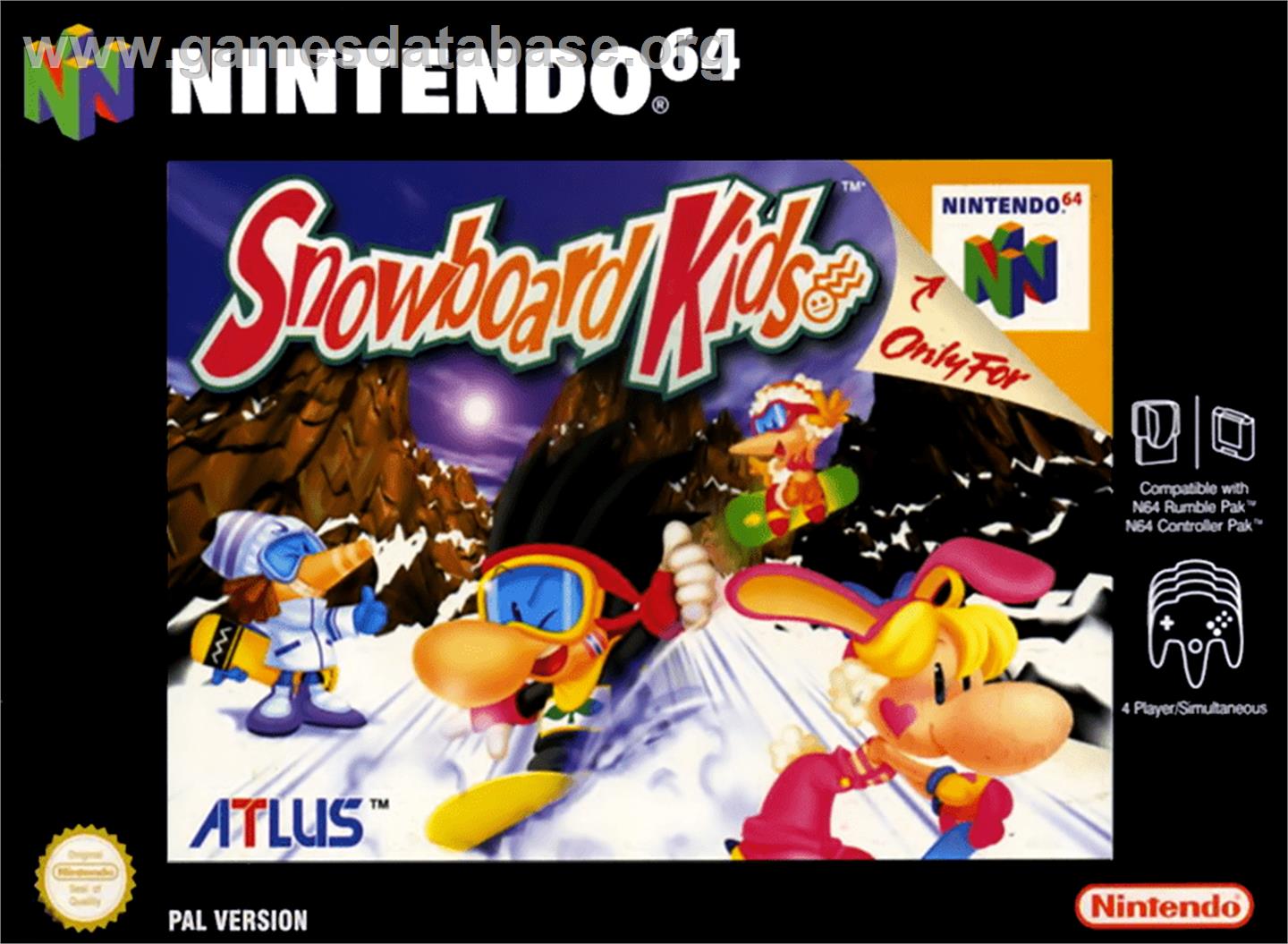 Snowboard Kids - Nintendo N64 - Artwork - Box