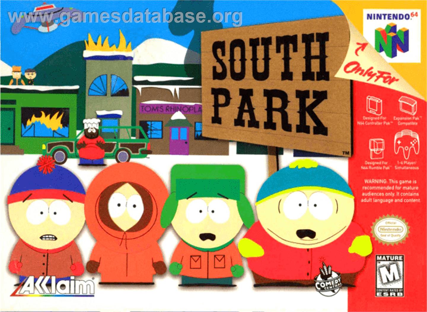 South Park: Chef's Luv Shack - Nintendo N64 - Artwork - Box