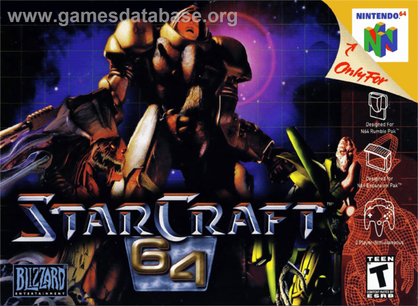 StarCraft 64 - Nintendo N64 - Artwork - Box