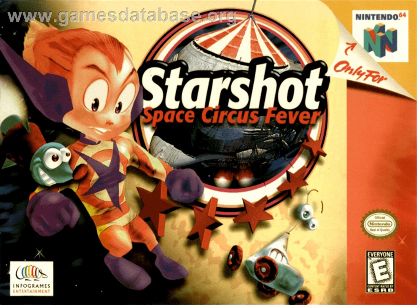 Starshot: Space Circus Fever - Nintendo N64 - Artwork - Box
