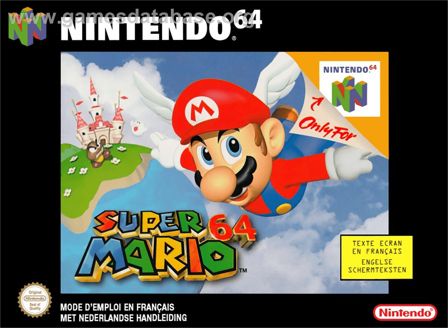 Super Mario 64 - Nintendo N64 - Artwork - Box