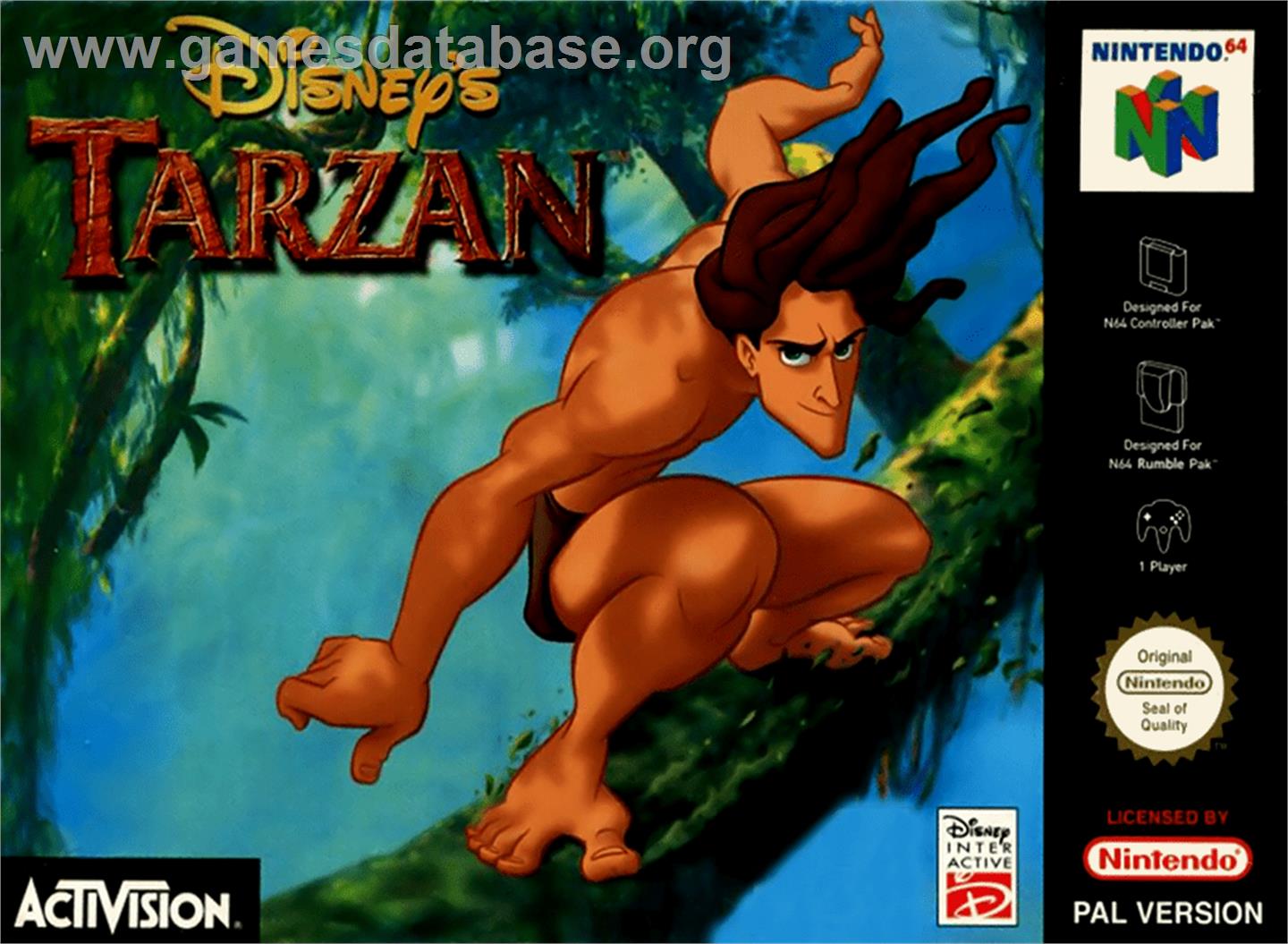 Tarzan - Nintendo N64 - Artwork - Box